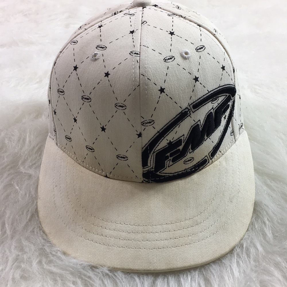 Fmf racing flex fit fitted white hat S/M